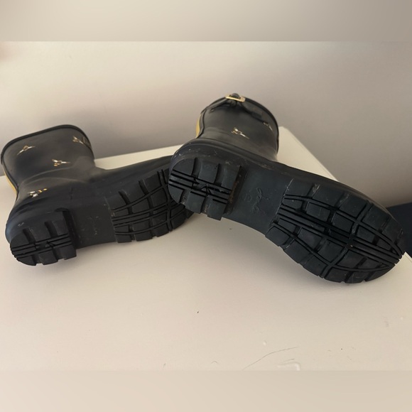 Joules Navy Bee Patterned Rain Boots - Picture 3 of 6